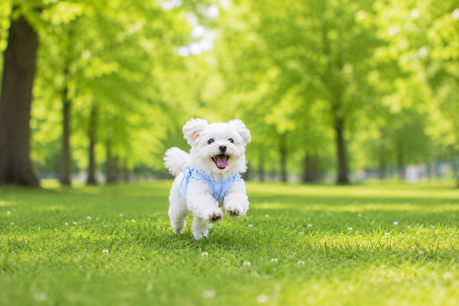 走る犬